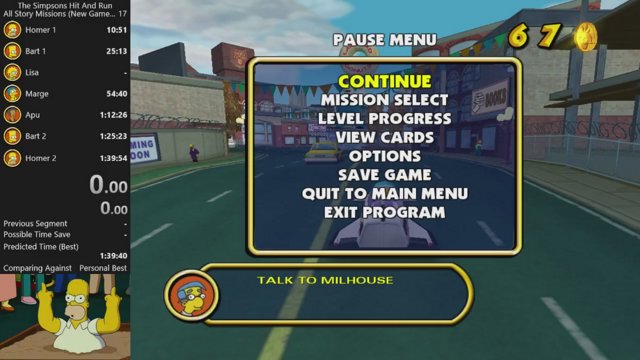 Simpsons Hit And Run Cards Level 1